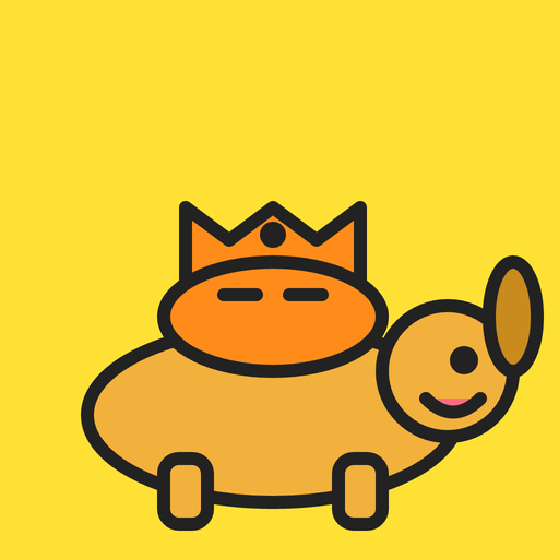 Cat Riding Dog logo